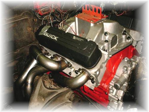 2&frac14; TA race headers that end in a 4 inch collector